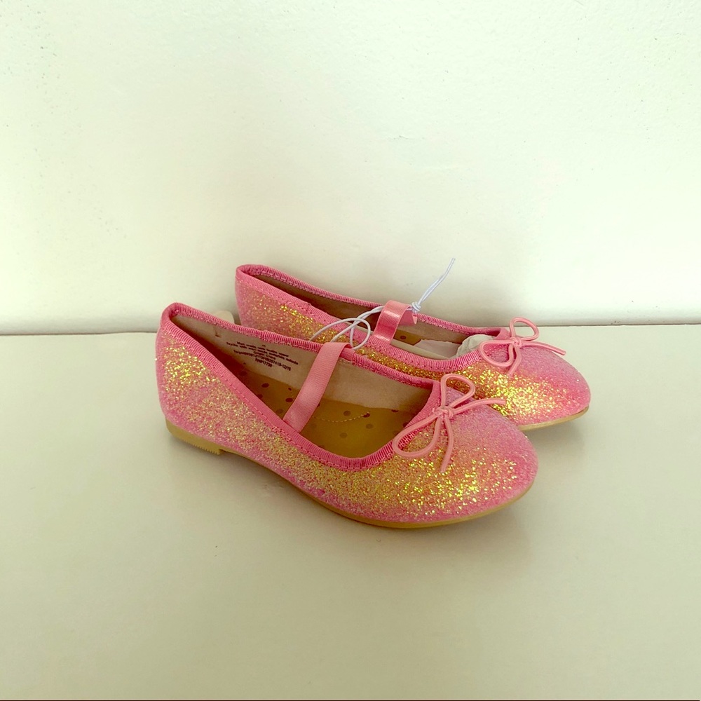Cat & Jack Lily Glitter Slip-On Ballet Flats